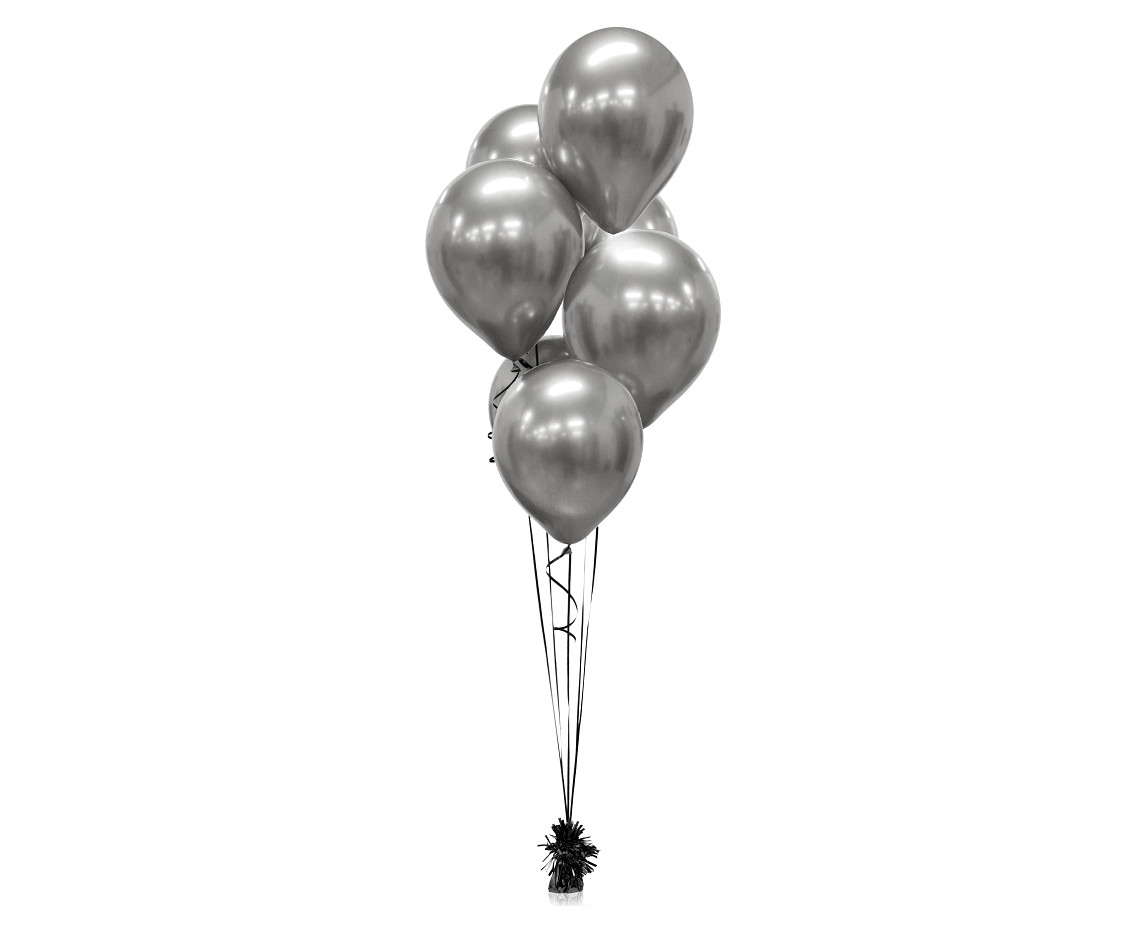 Balloons B&C 12", platinum charcoal grey, 50pcs
